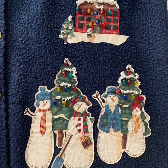 Holiday Fleece Jacket Woman's  size large - Picture 4 of 7